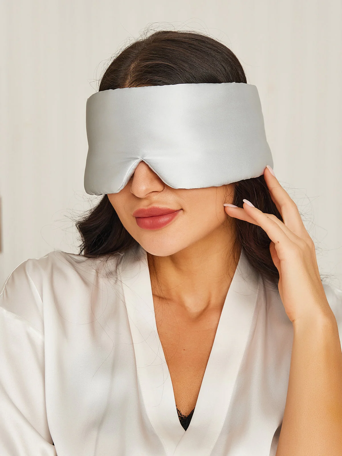 Elegant One Piece Silk Sleep Eye Mask - Image 55