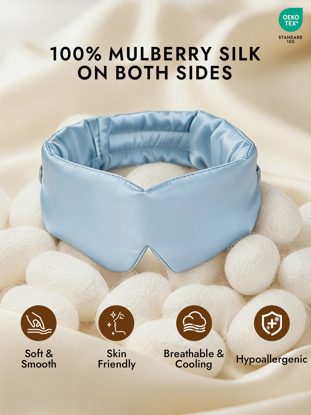 Elegant One Piece Silk Sleep Eye Mask - Image 62
