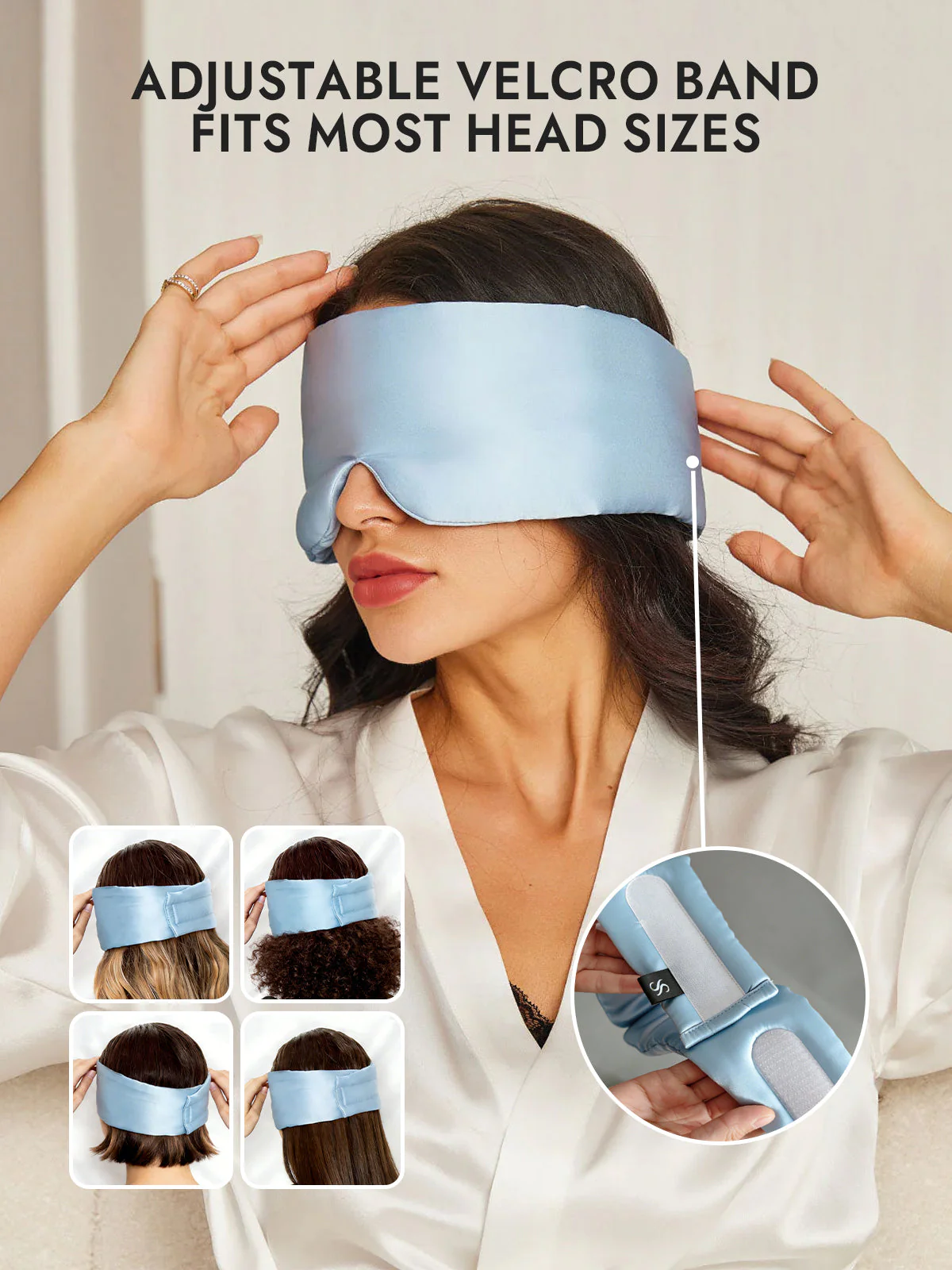 Elegant One Piece Silk Sleep Eye Mask - Image 64