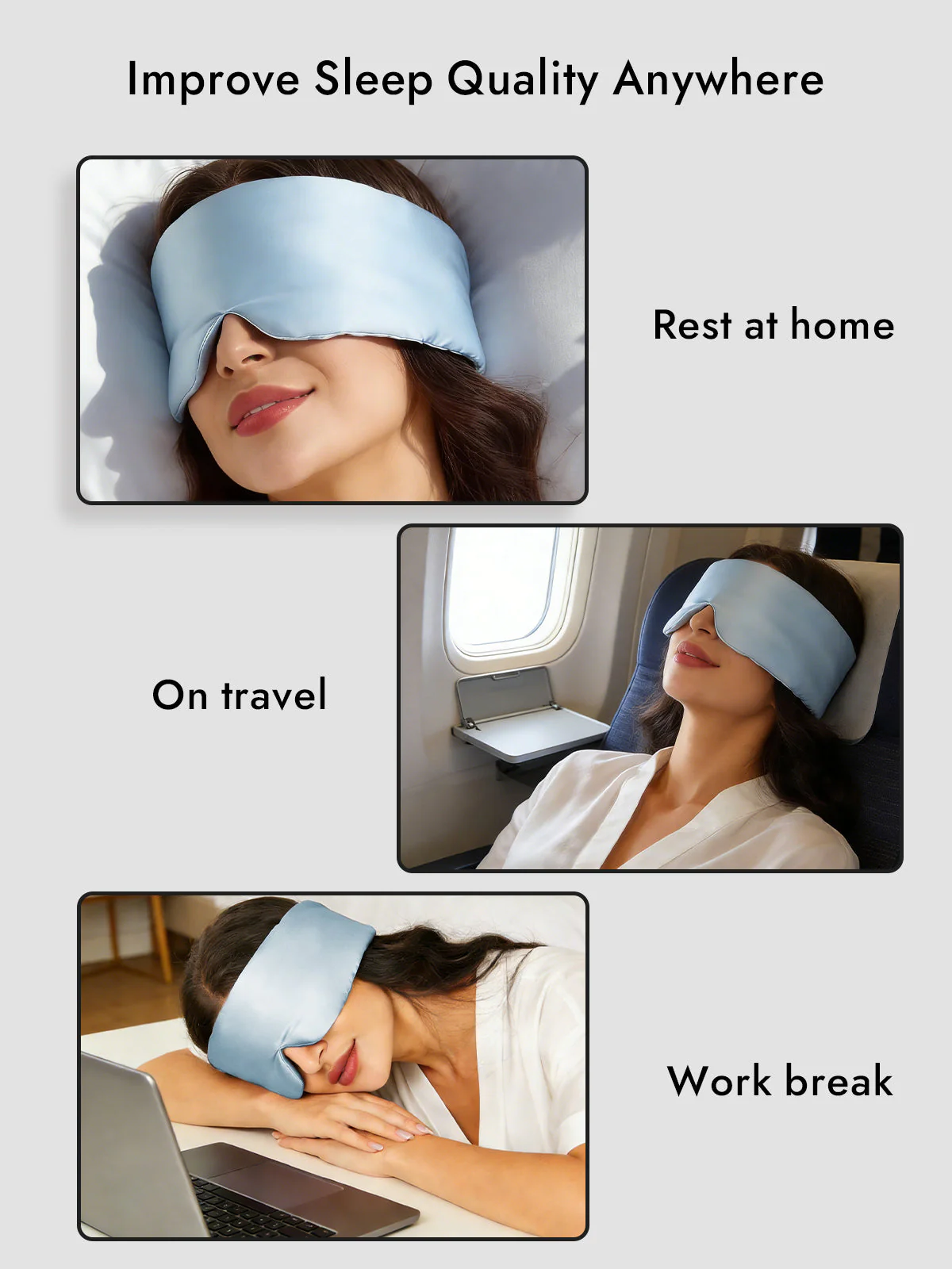 Elegant One Piece Silk Sleep Eye Mask - Image 66