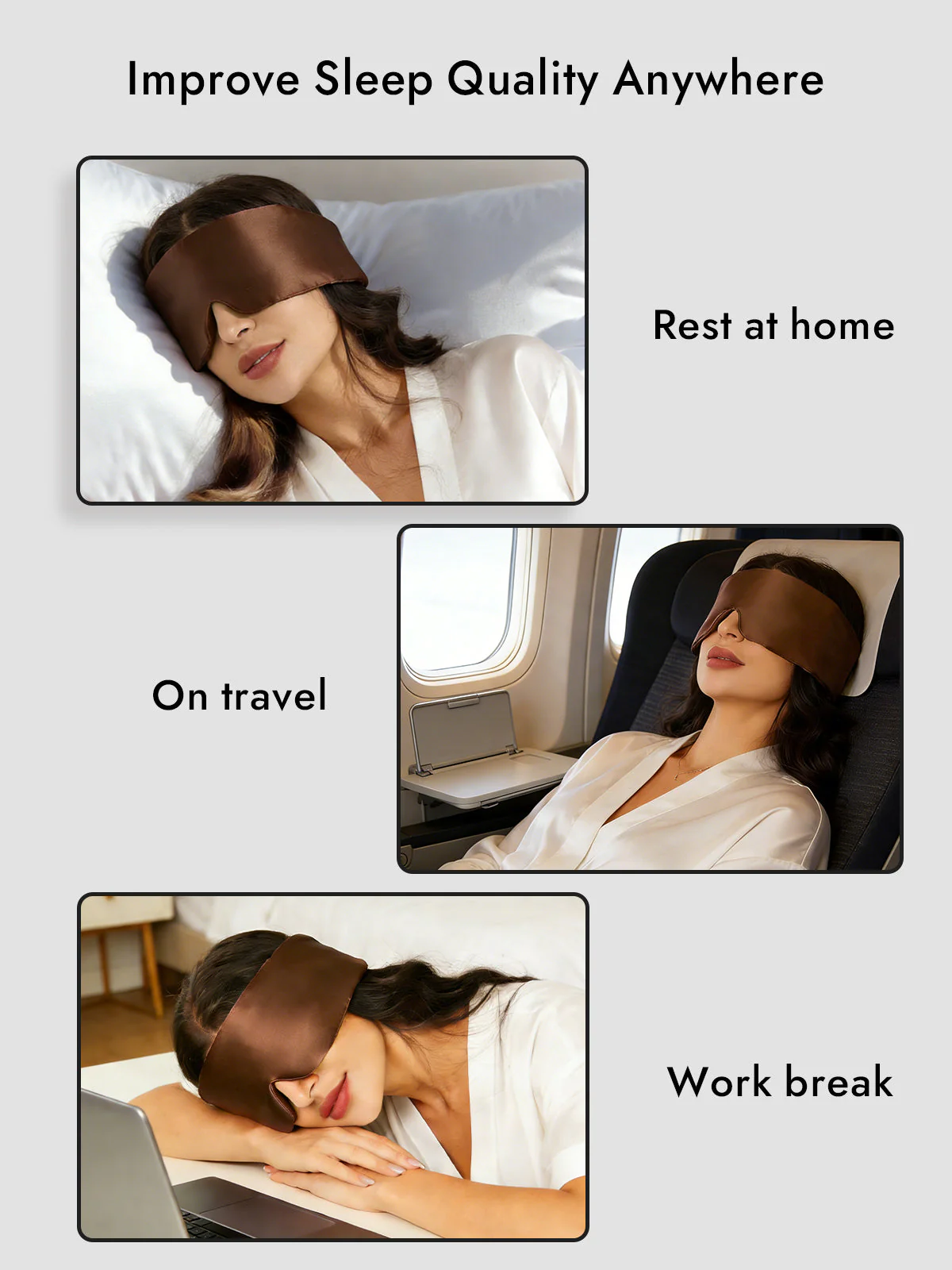 Elegant One Piece Silk Sleep Eye Mask - Image 72