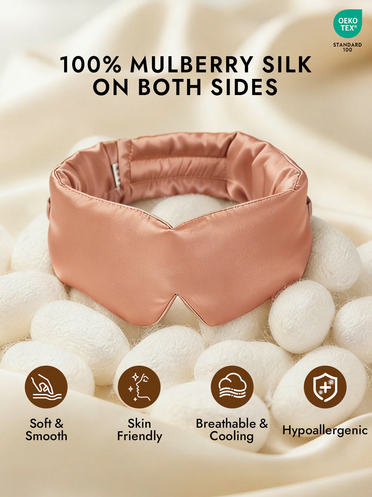 Elegant One Piece Silk Sleep Eye Mask - Image 74