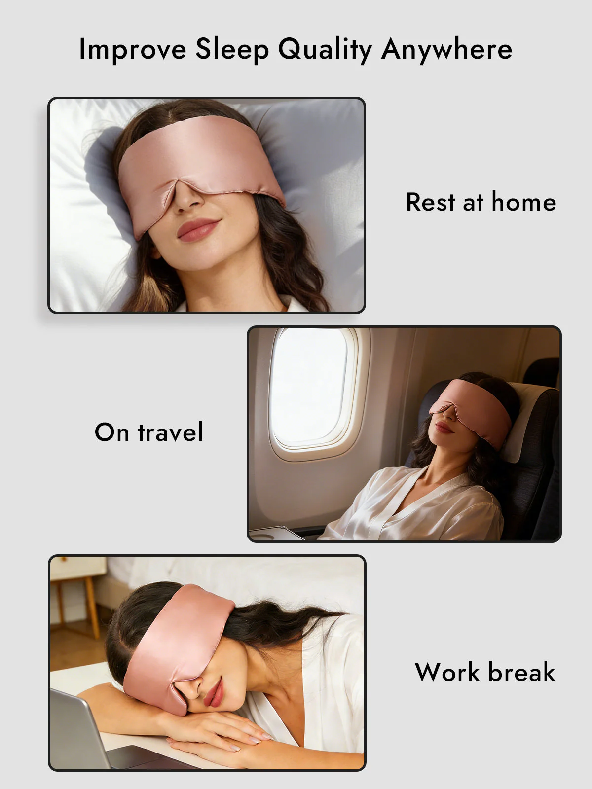 Elegant One Piece Silk Sleep Eye Mask - Image 78