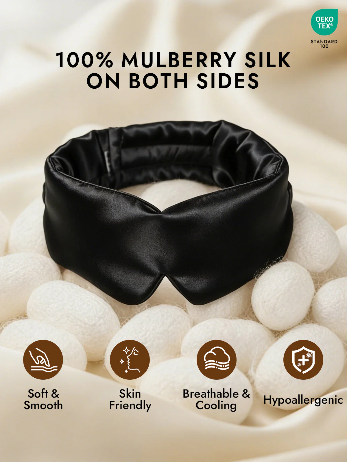 Elegant One Piece Silk Sleep Eye Mask - Image 8