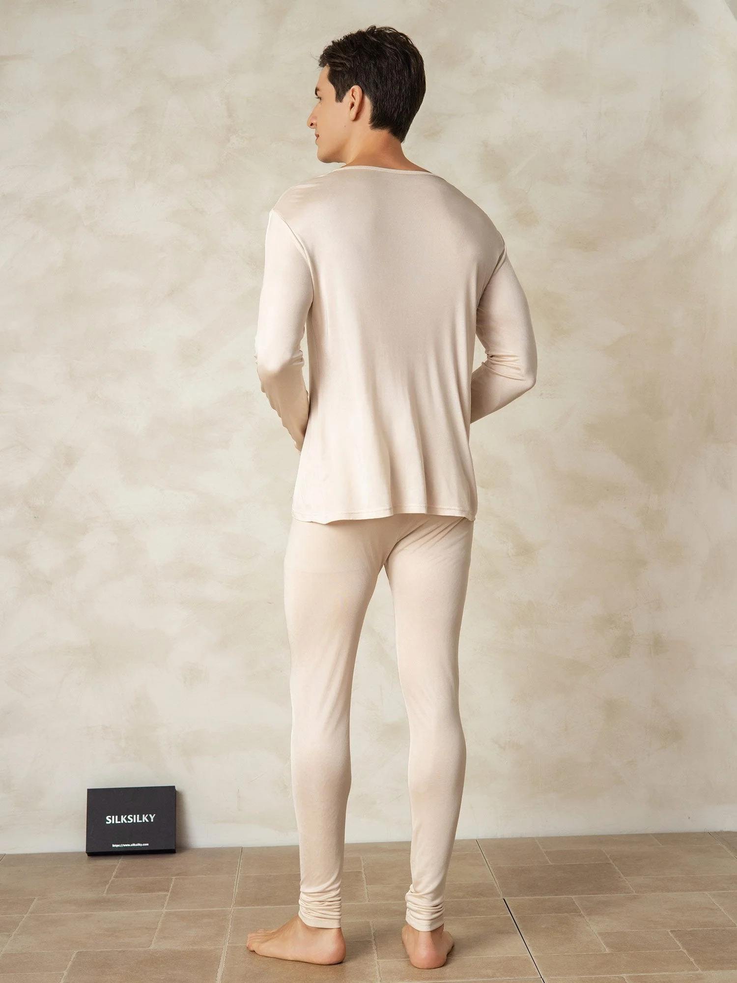 Men's Silk Jersey Long Sleeve Long Johns - Image 18