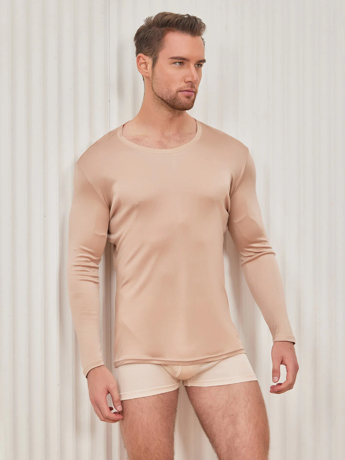Mens Fashion Silk Jersey Tee - Image 18