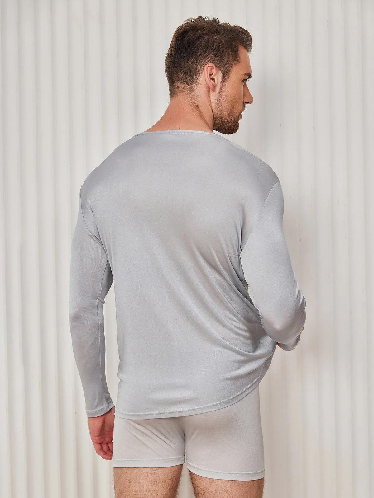 Mens Fashion Silk Jersey Tee - Image 20