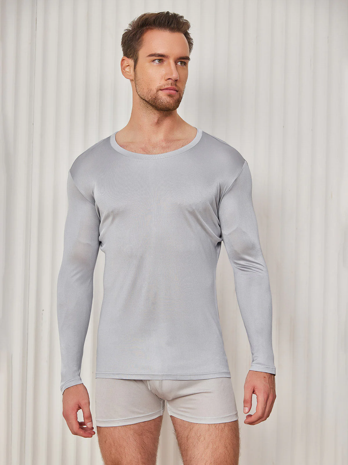 Mens Fashion Silk Jersey Tee - Image 22