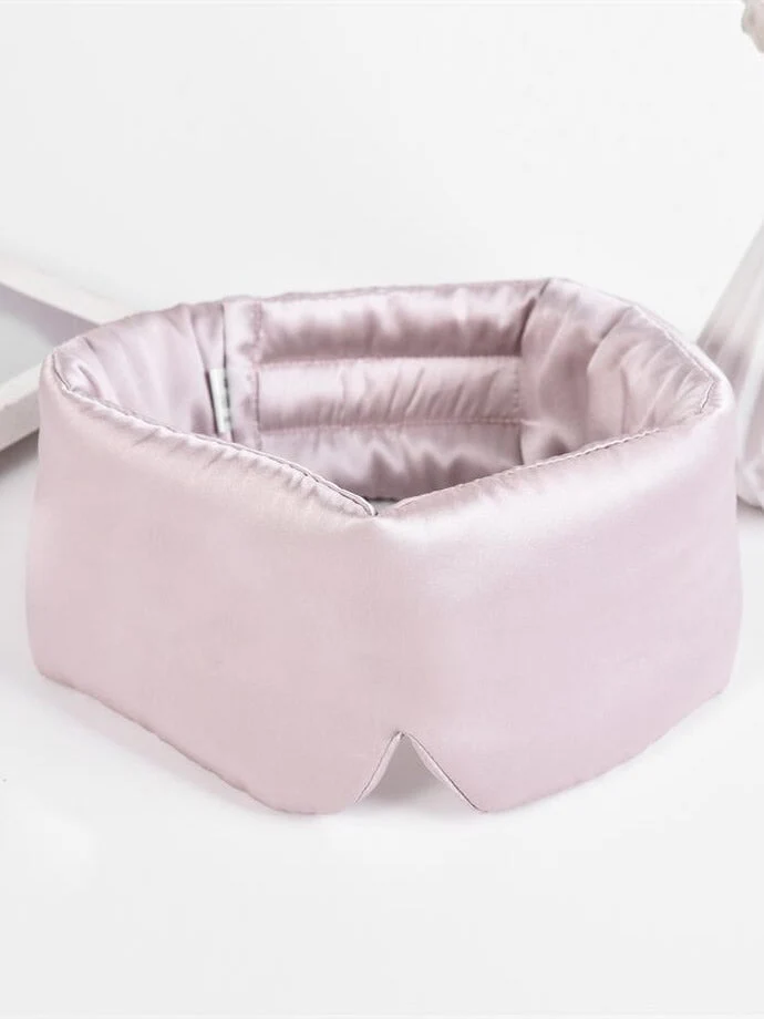 One Piece Silk Sleep Eye Mask With Velcro - Image 18