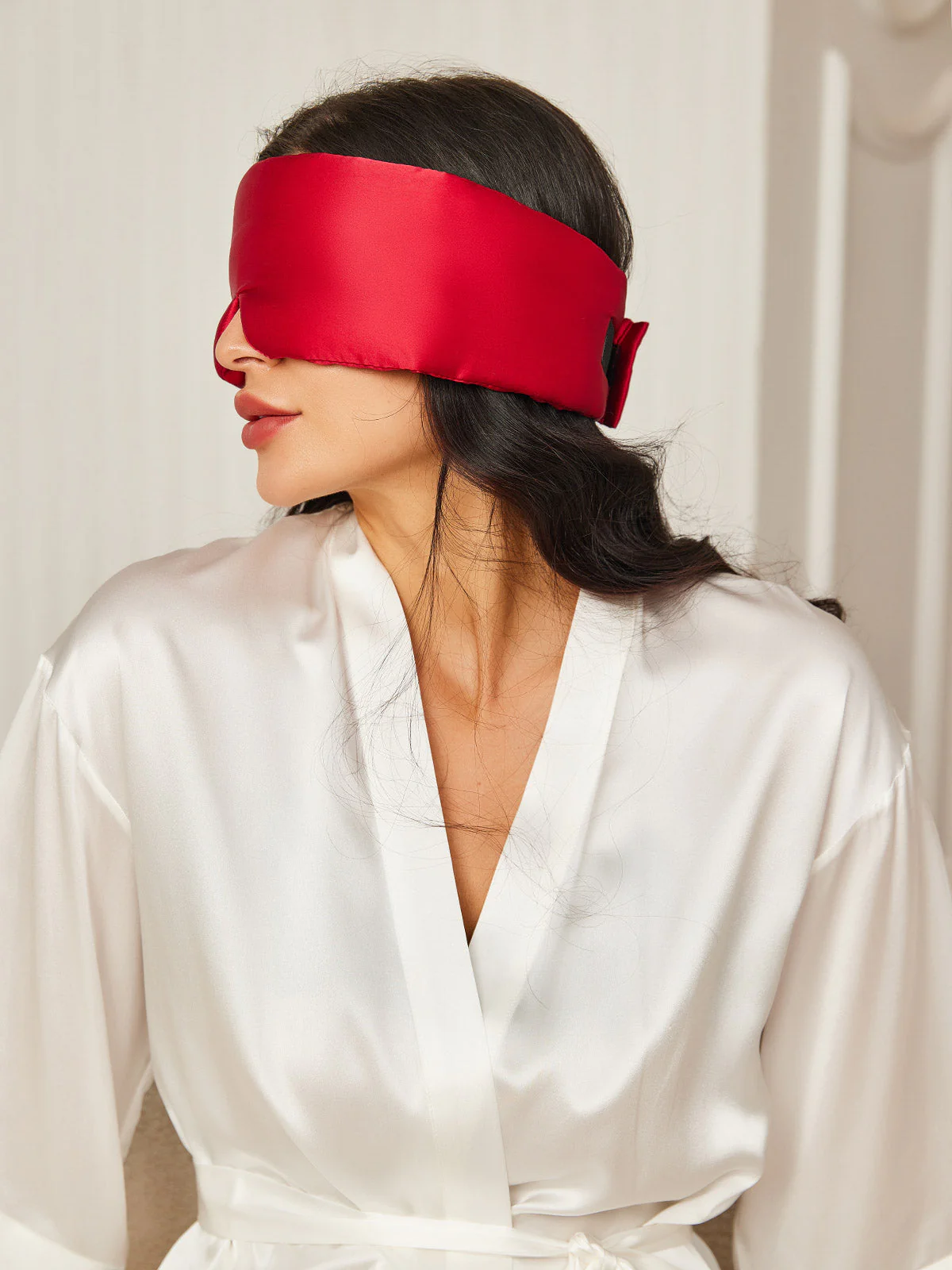 One Piece Silk Sleep Eye Mask With Velcro - Image 51