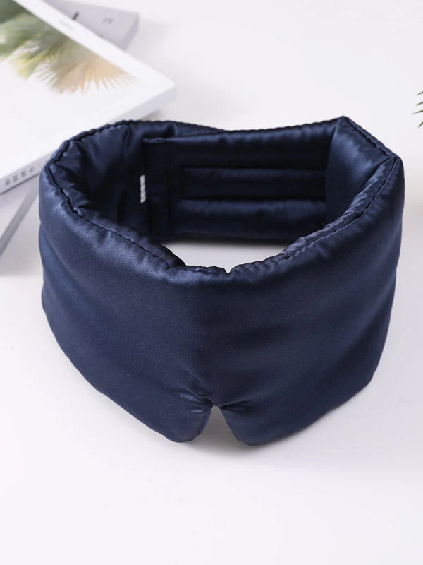 One Piece Silk Sleep Eye Mask With Velcro - Image 8