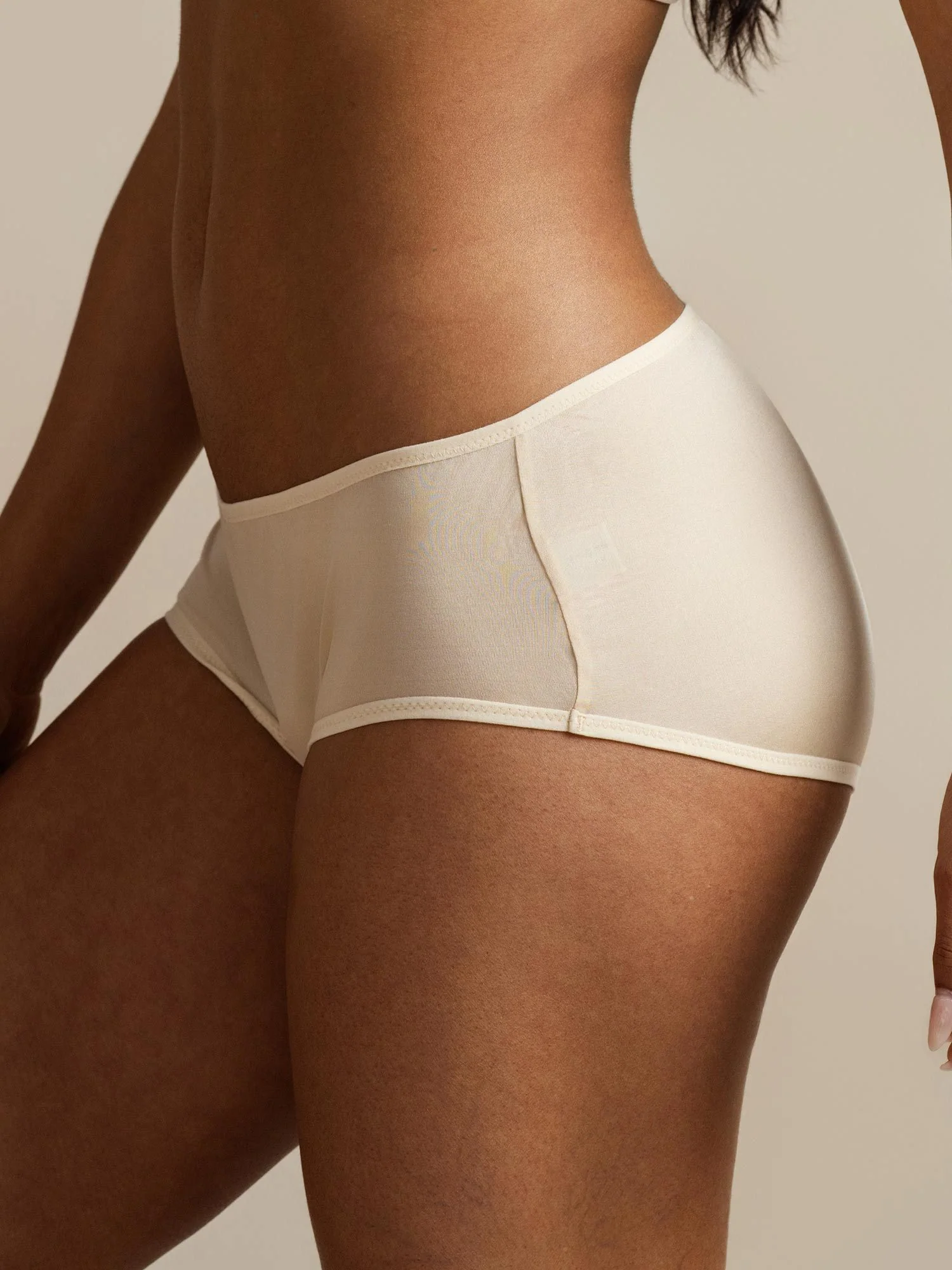 Pure Silk Comfort Casual Hipster Boyshort Panty - Image 17