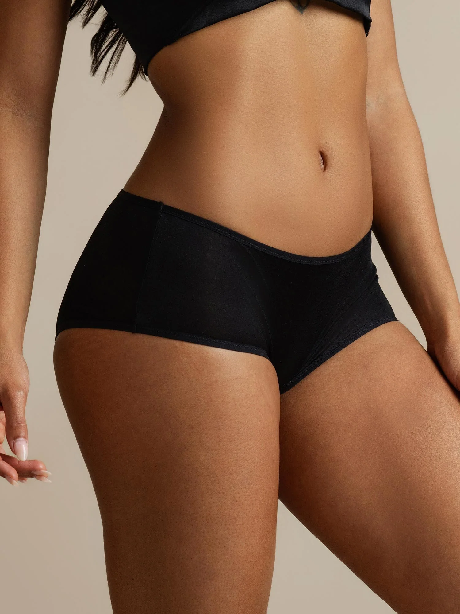 Pure Silk Comfort Casual Hipster Boyshort Panty - Image 8