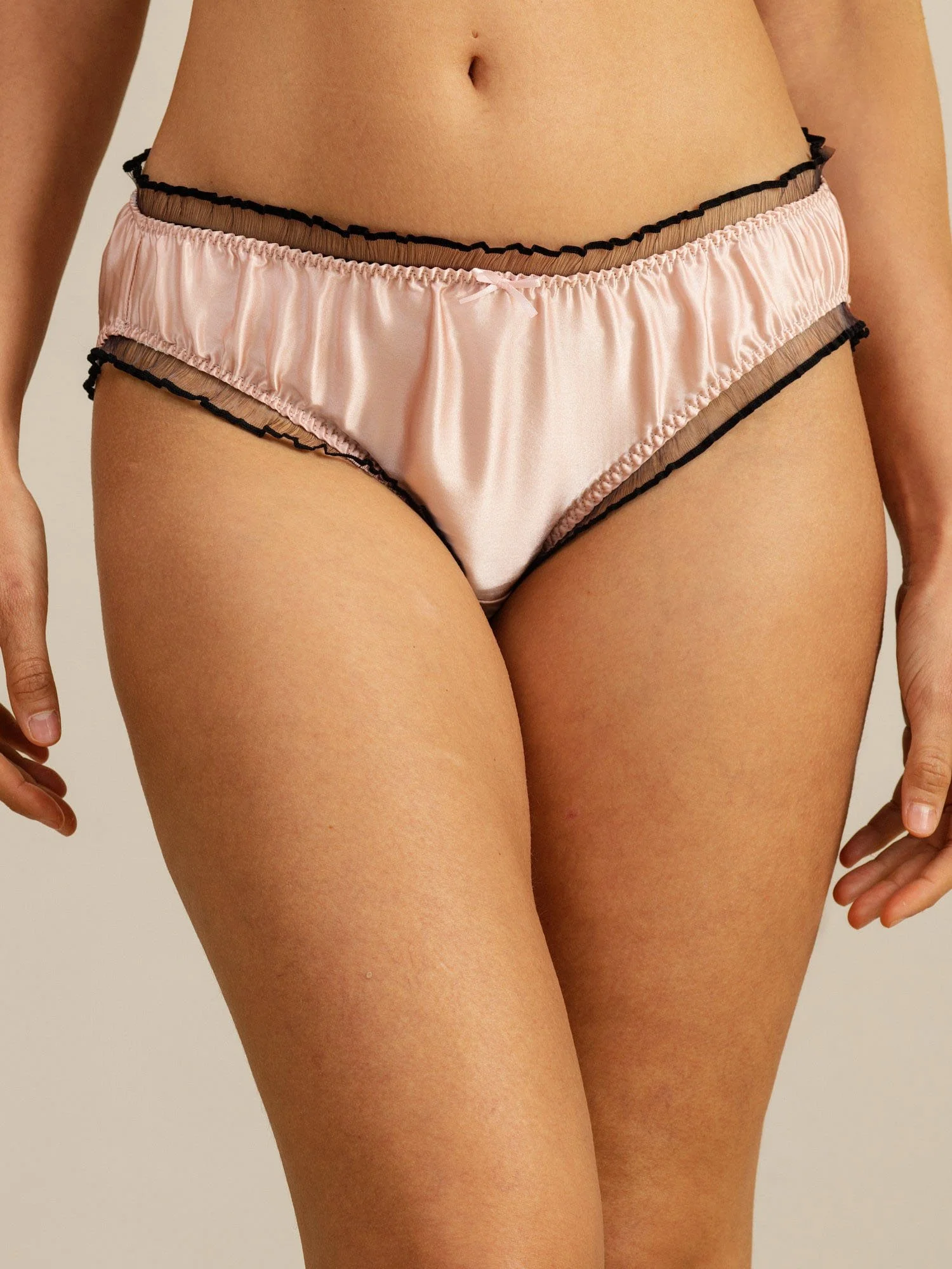 Pure Silk Comfort Ruffle Sheer Trim Panty - Image 18