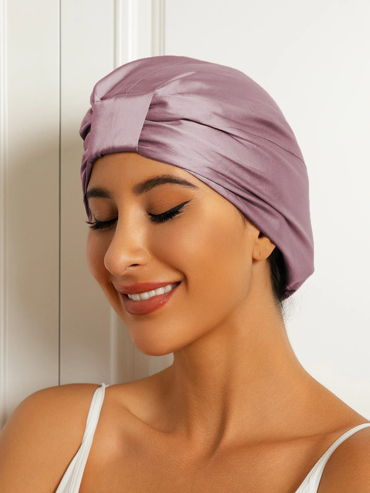 Pure Silk Double Layer Night Turban Bonnet - Image 11