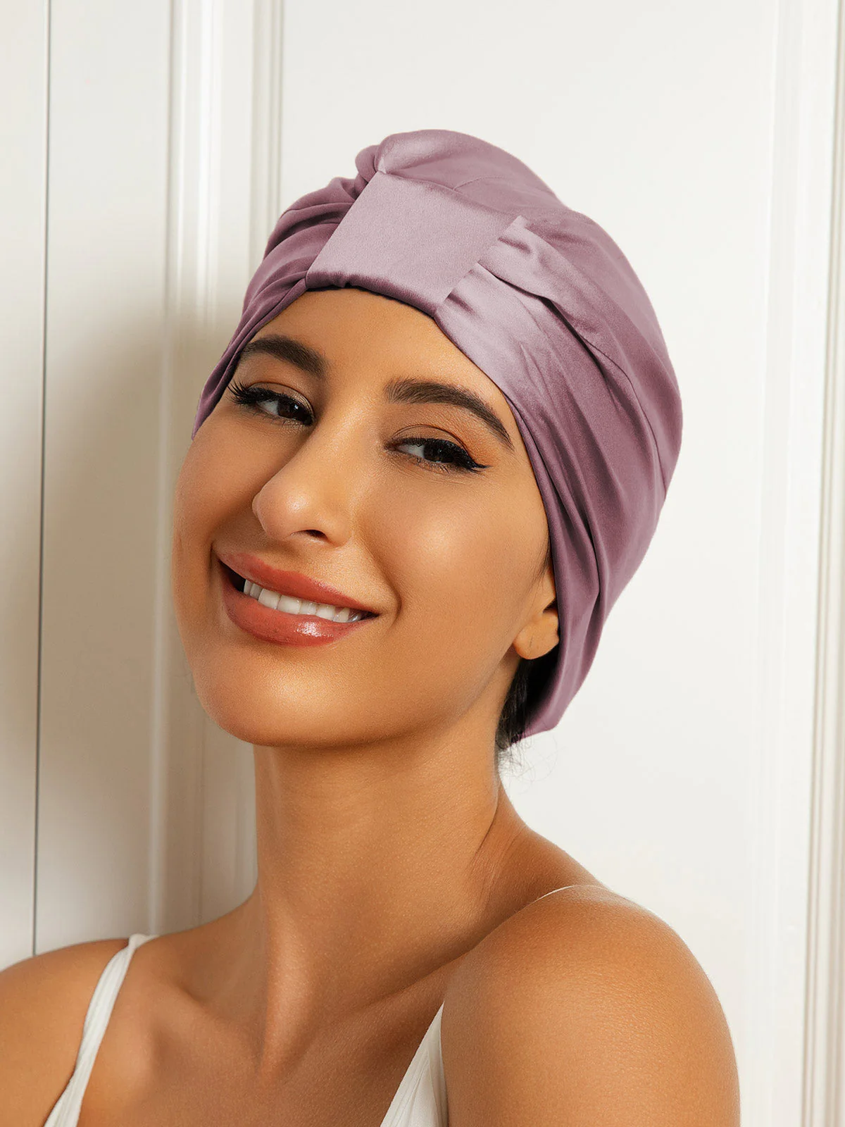 Pure Silk Double Layer Night Turban Bonnet - Image 13