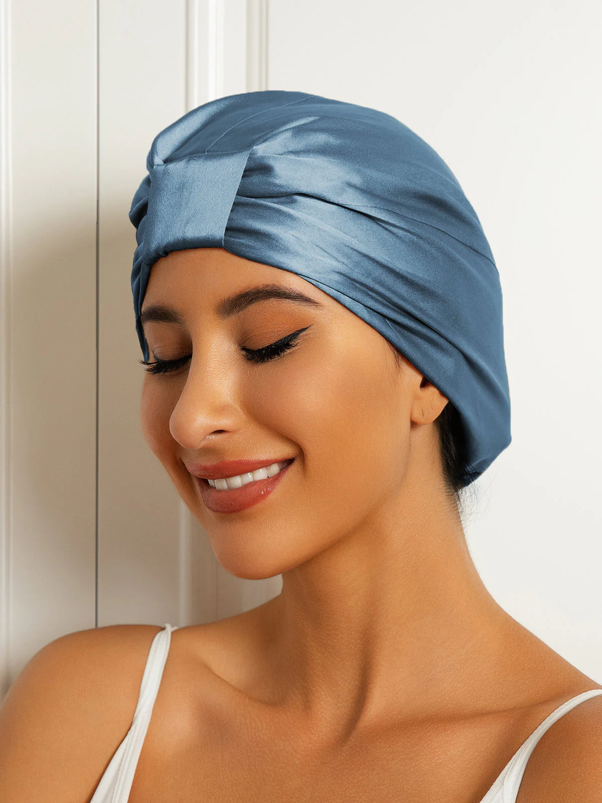 Pure Silk Double Layer Night Turban Bonnet - Image 17