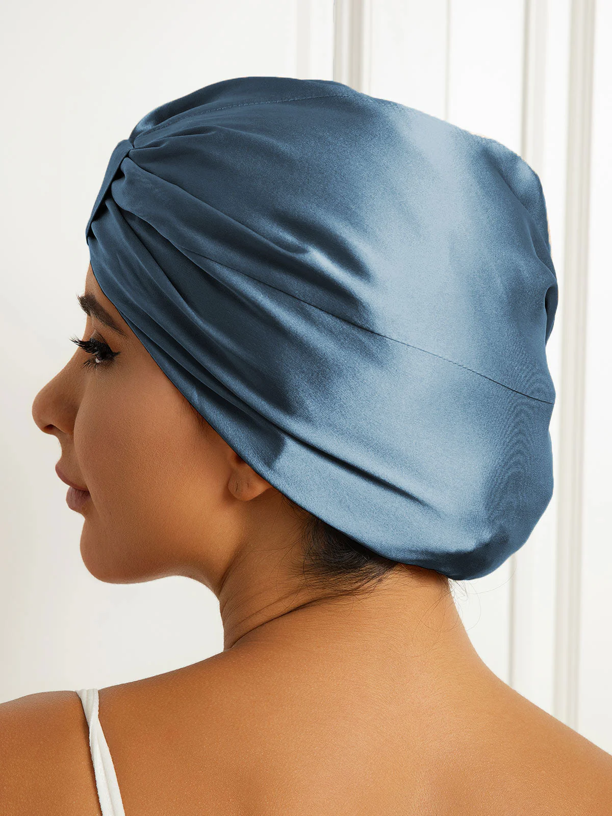 Pure Silk Double Layer Night Turban Bonnet - Image 19