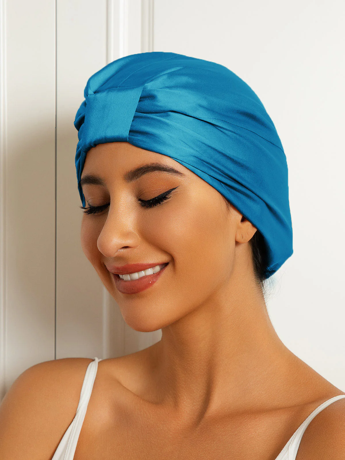 Pure Silk Double Layer Night Turban Bonnet - Image 22