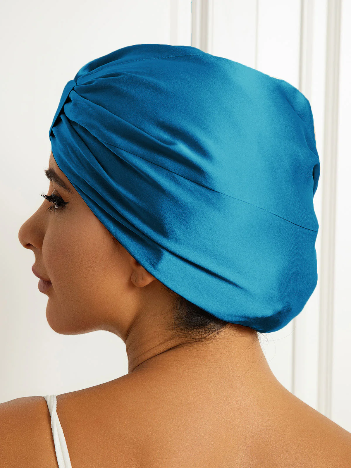 Pure Silk Double Layer Night Turban Bonnet - Image 24