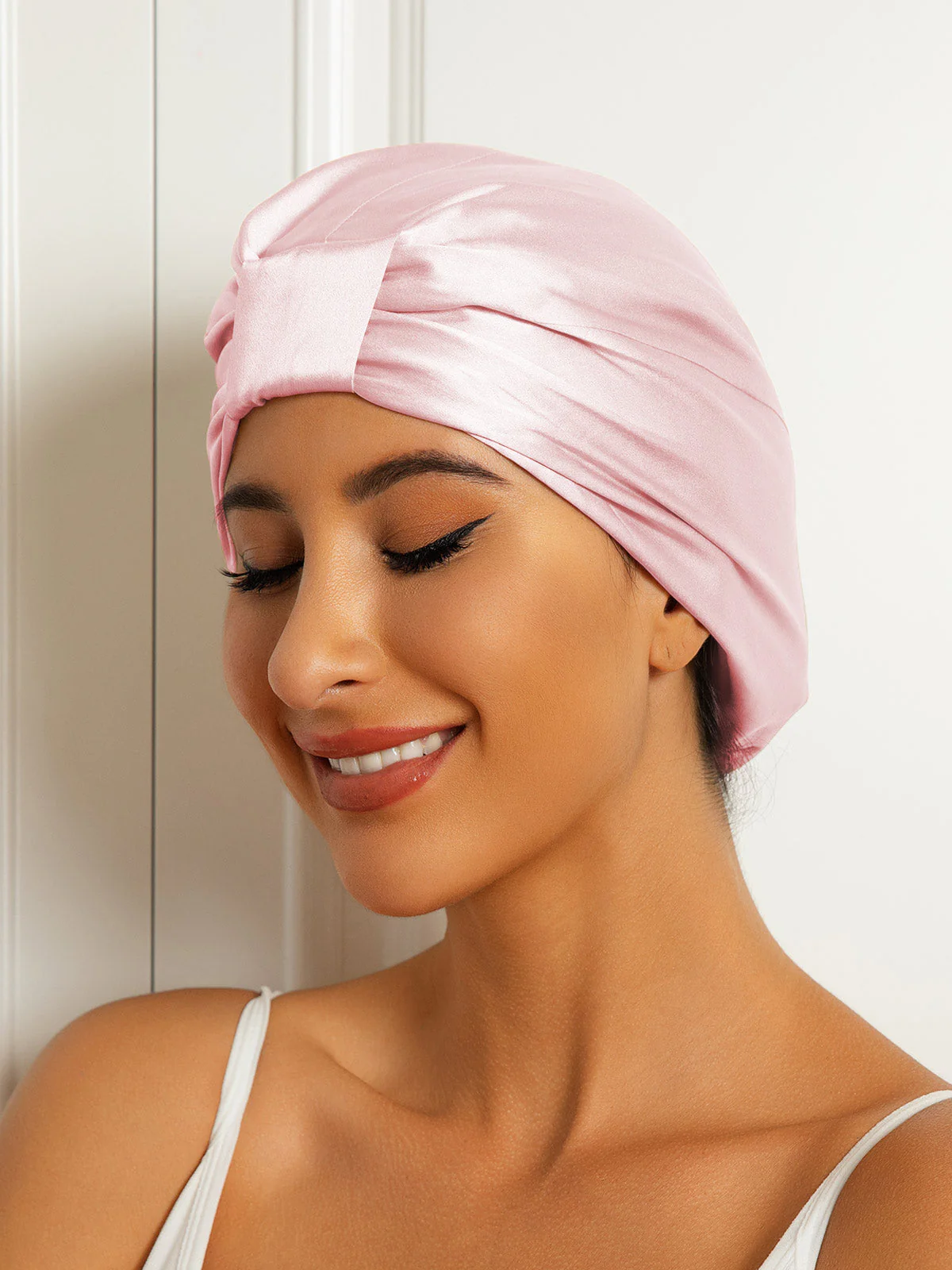 Pure Silk Double Layer Night Turban Bonnet - Image 27