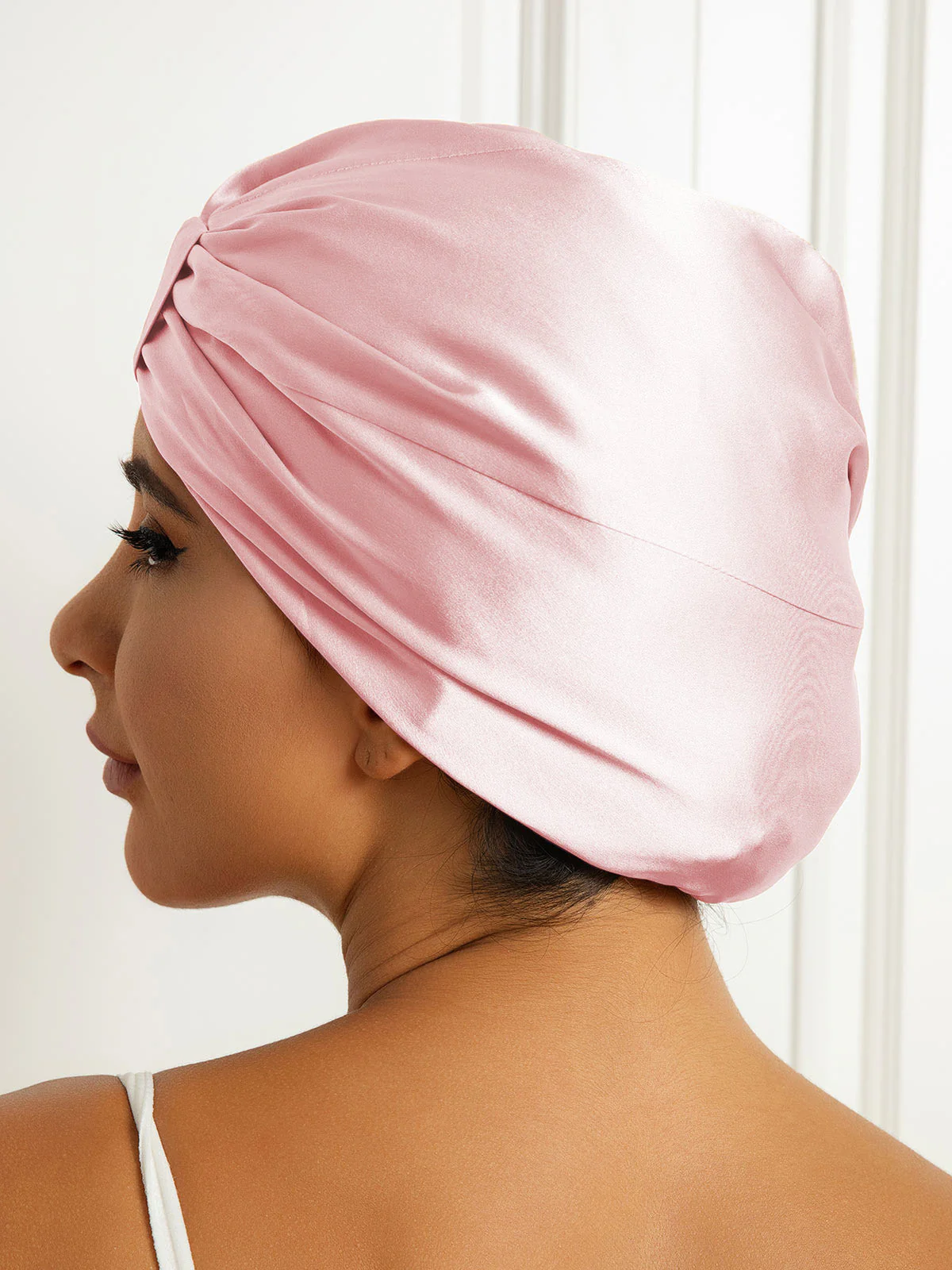 Pure Silk Double Layer Night Turban Bonnet - Image 29