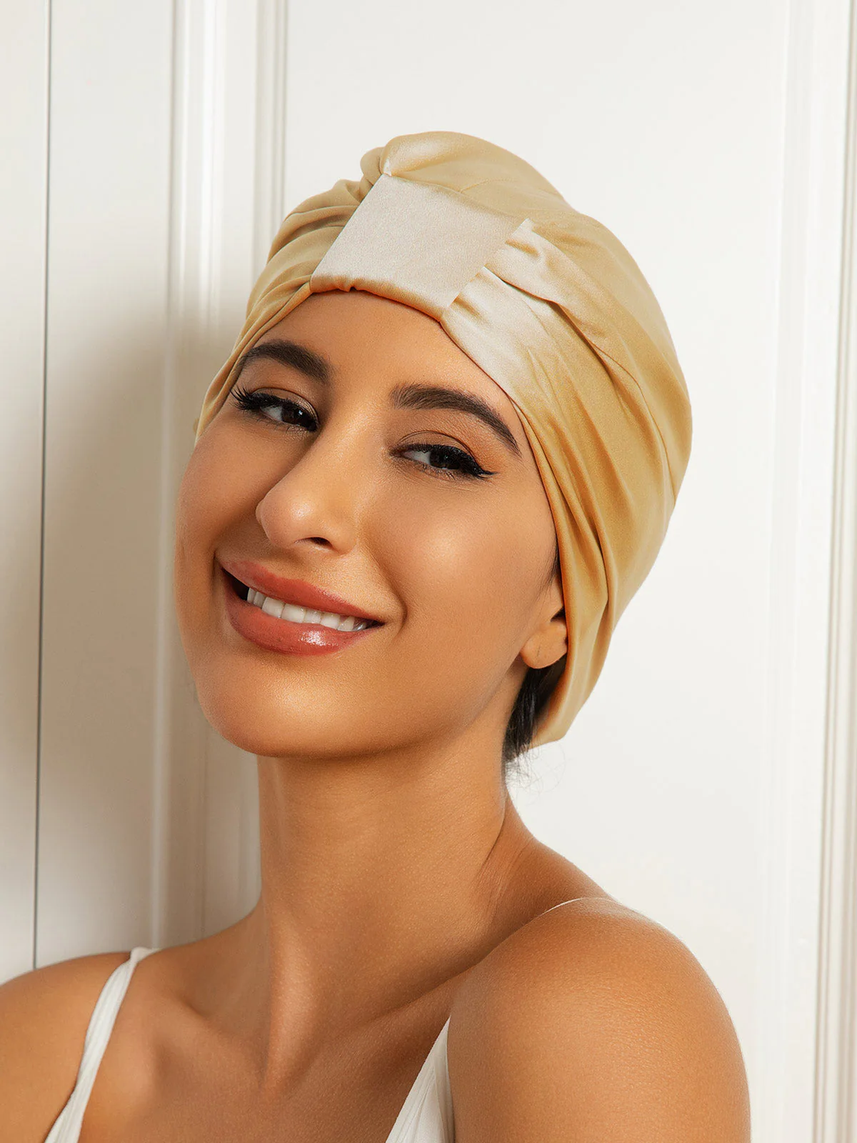 Pure Silk Double Layer Night Turban Bonnet - Image 31