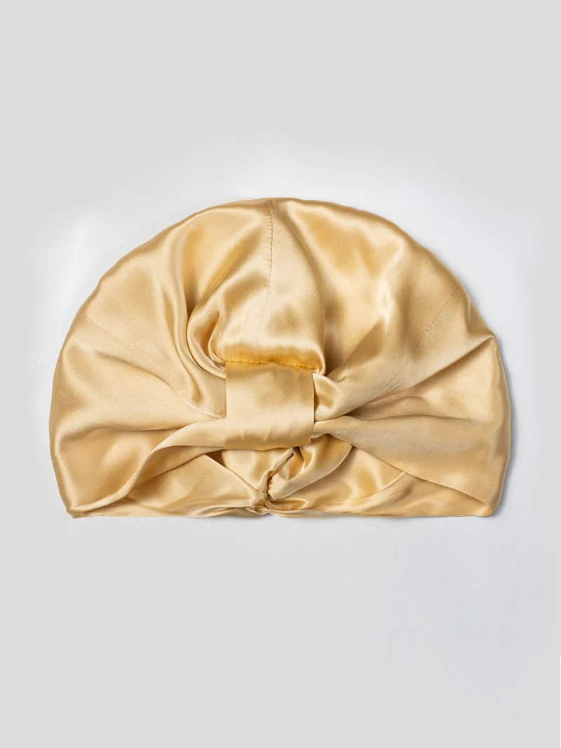 Pure Silk Double Layer Night Turban Bonnet - Image 35