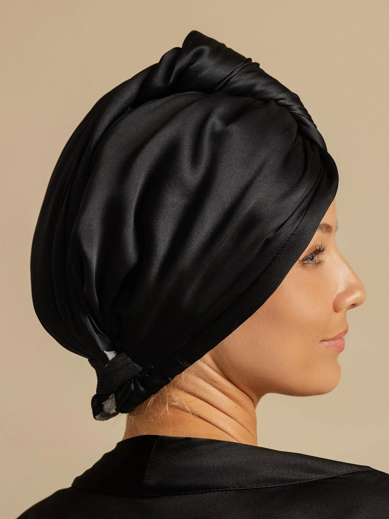 Pure Silk Hair Towel Wrap – Quick Dry, Frizz Free & Gentle on Hair - Image 7