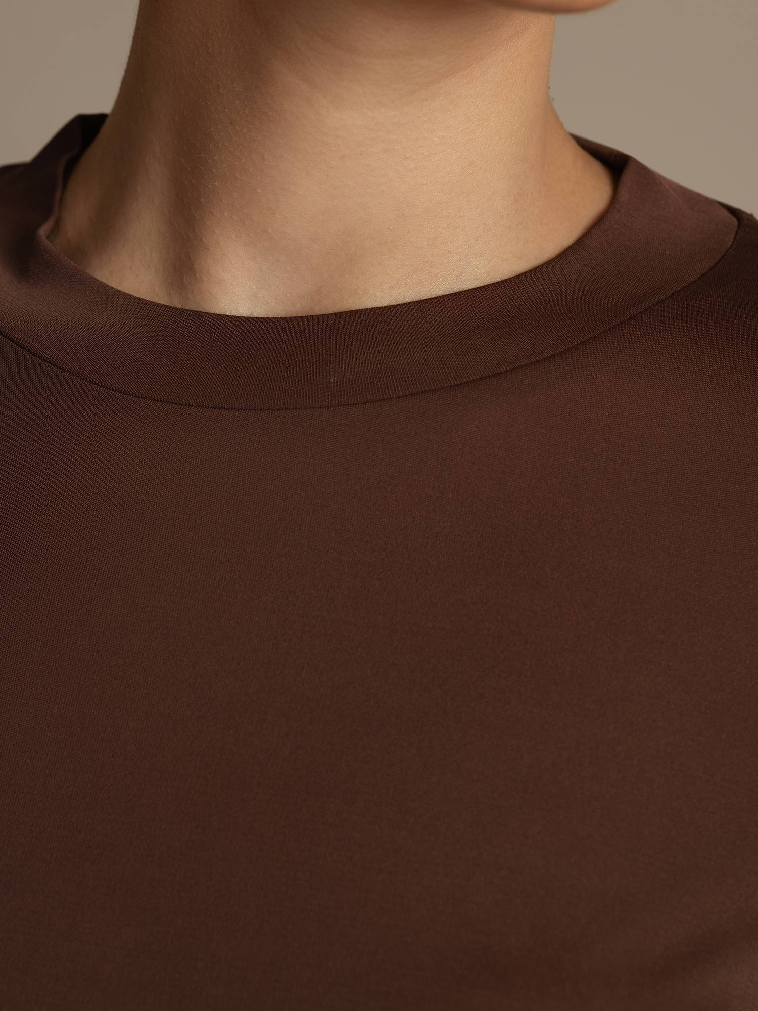 Pure Silk Long Sleeve Round Neck Women's Casual Sport T-shirt - Image 15