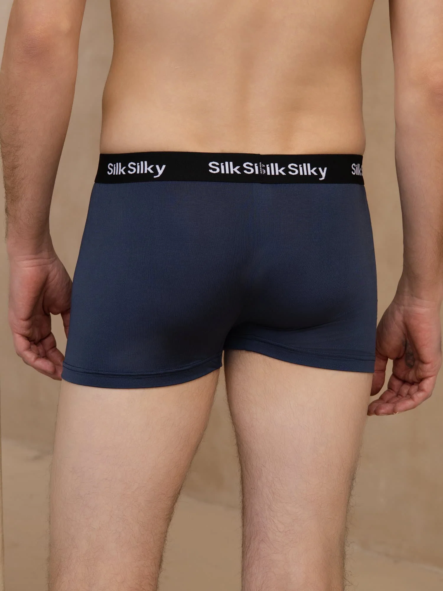 Pure Silk Men's Comfort Breathable Boxer Brief Underwear - Image 11
