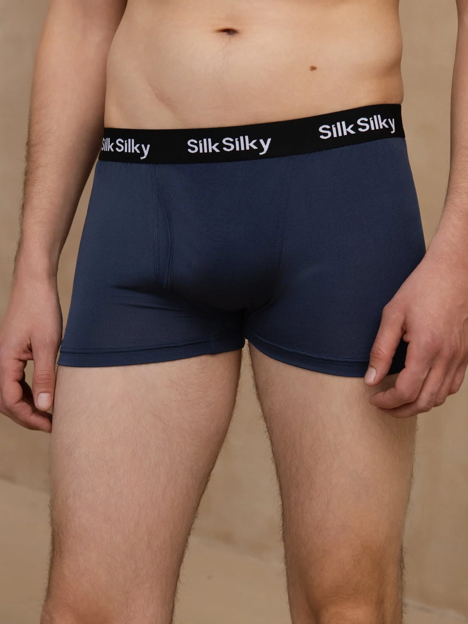 Pure Silk Men's Comfort Breathable Boxer Brief Underwear - Image 14