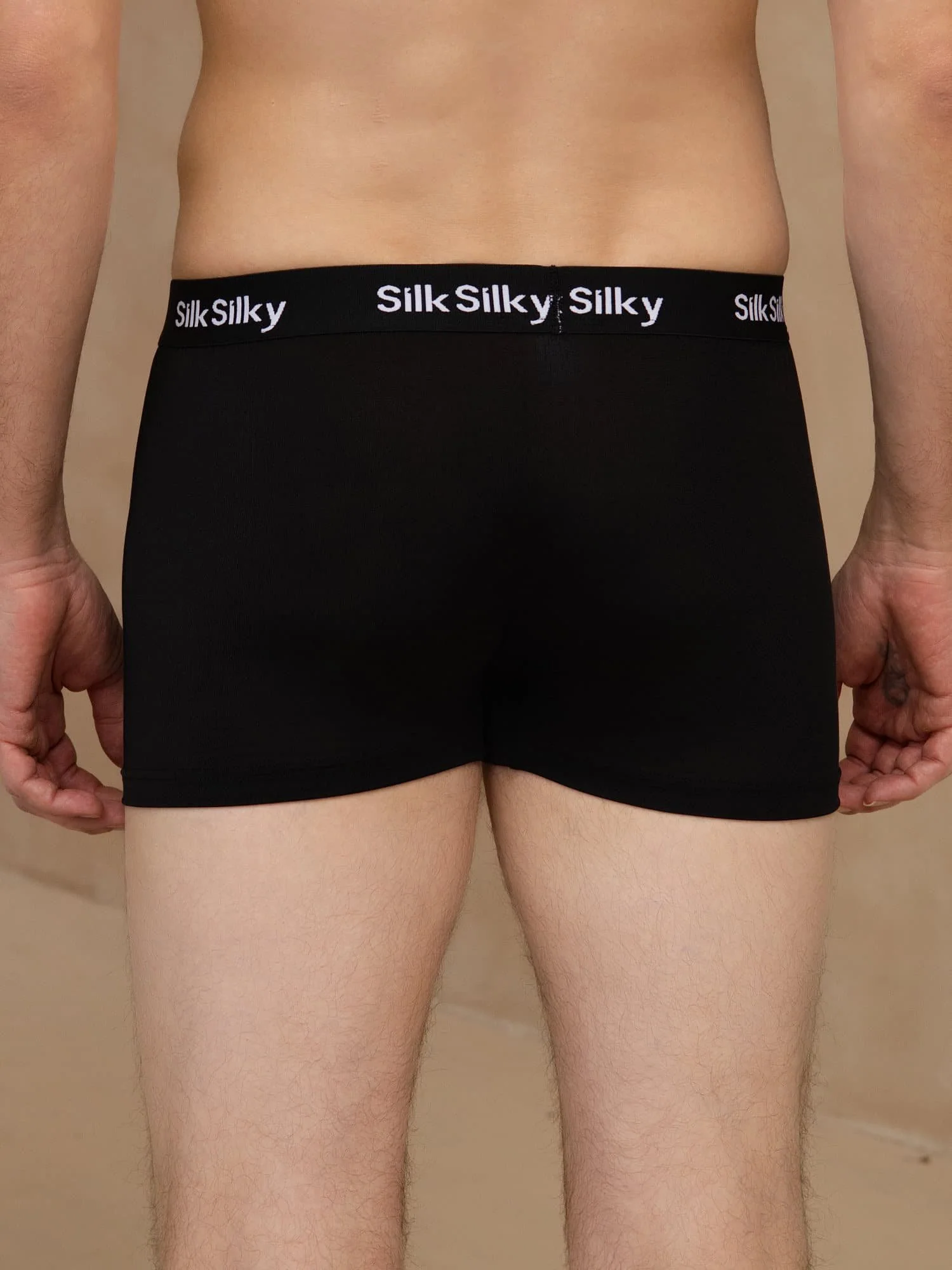 Pure Silk Men's Comfort Breathable Boxer Brief Underwear - Image 6