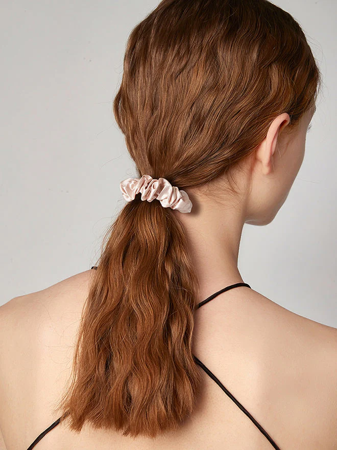 Pure Silk Soft Classic Hair Scrunchie - 2cm - Image 50