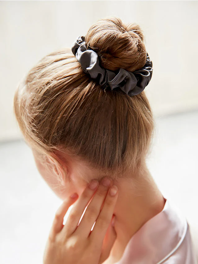 Pure Silk Soft Classic Hair Scrunchie - 2cm - Image 9