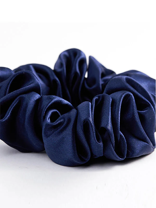 Pure Silk Soft Large Hair Scrunchie - 3.5cm - Image 13