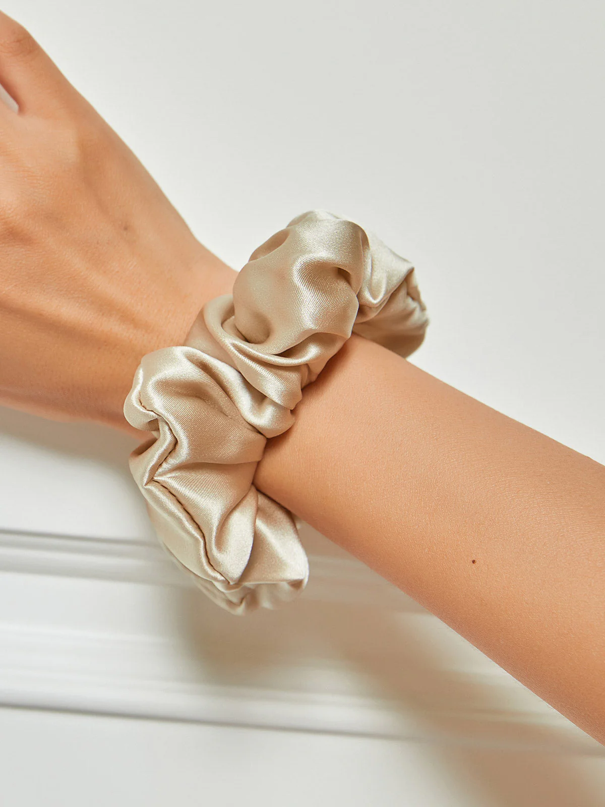 Pure Silk Soft Large Hair Scrunchie - 3.5cm - Image 20