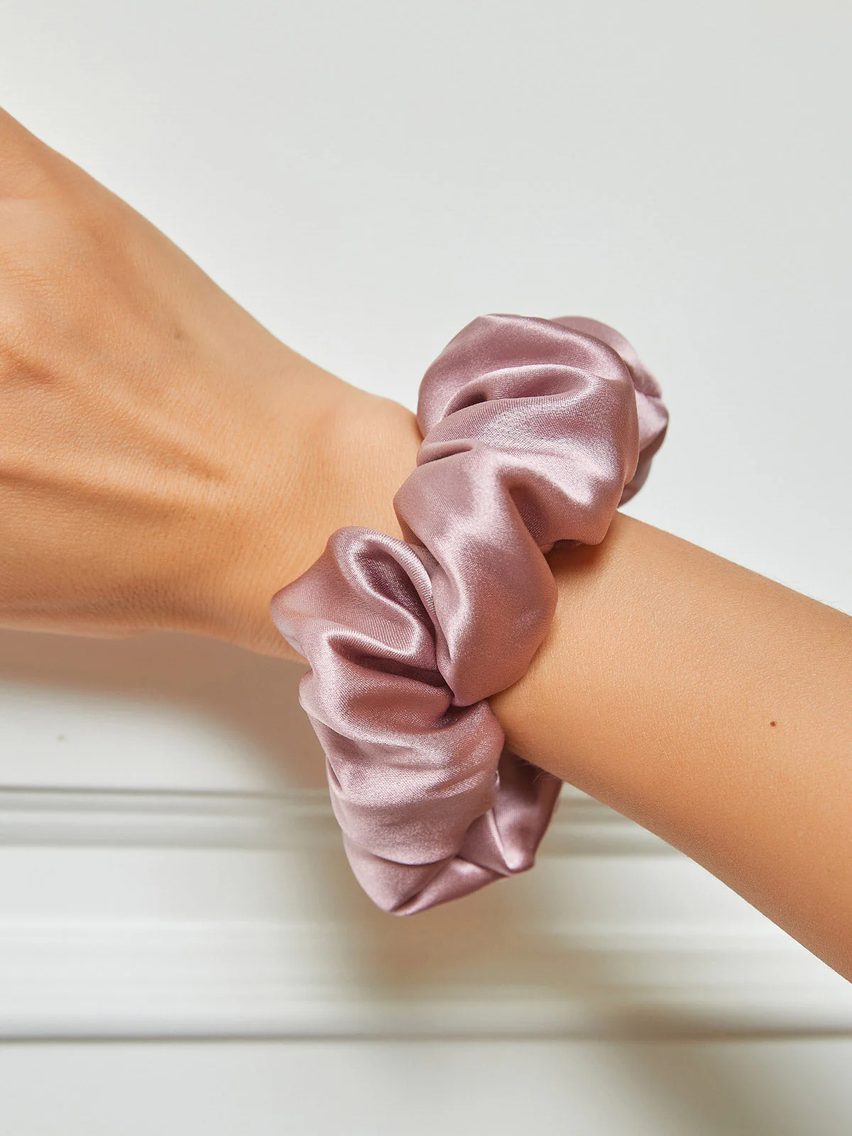 Pure Silk Soft Large Hair Scrunchie - 3.5cm - Image 21