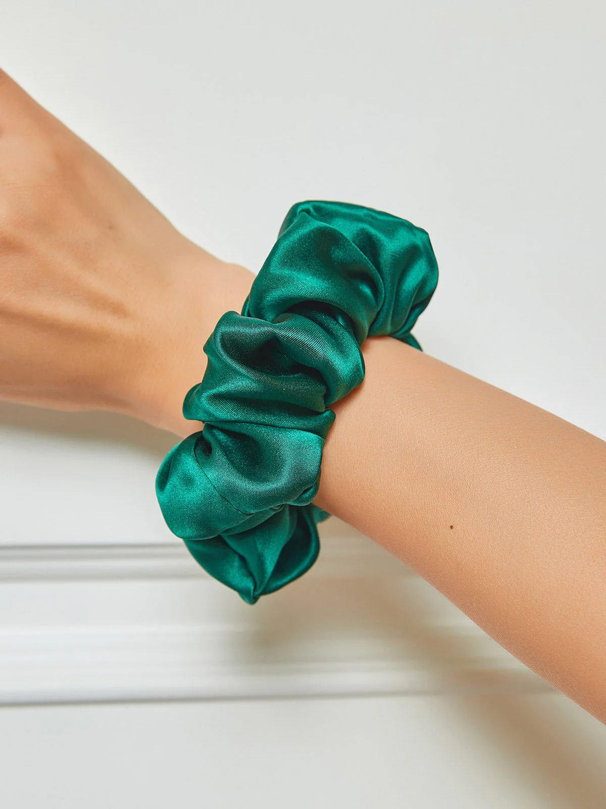 Pure Silk Soft Large Hair Scrunchie - 3.5cm - Image 39