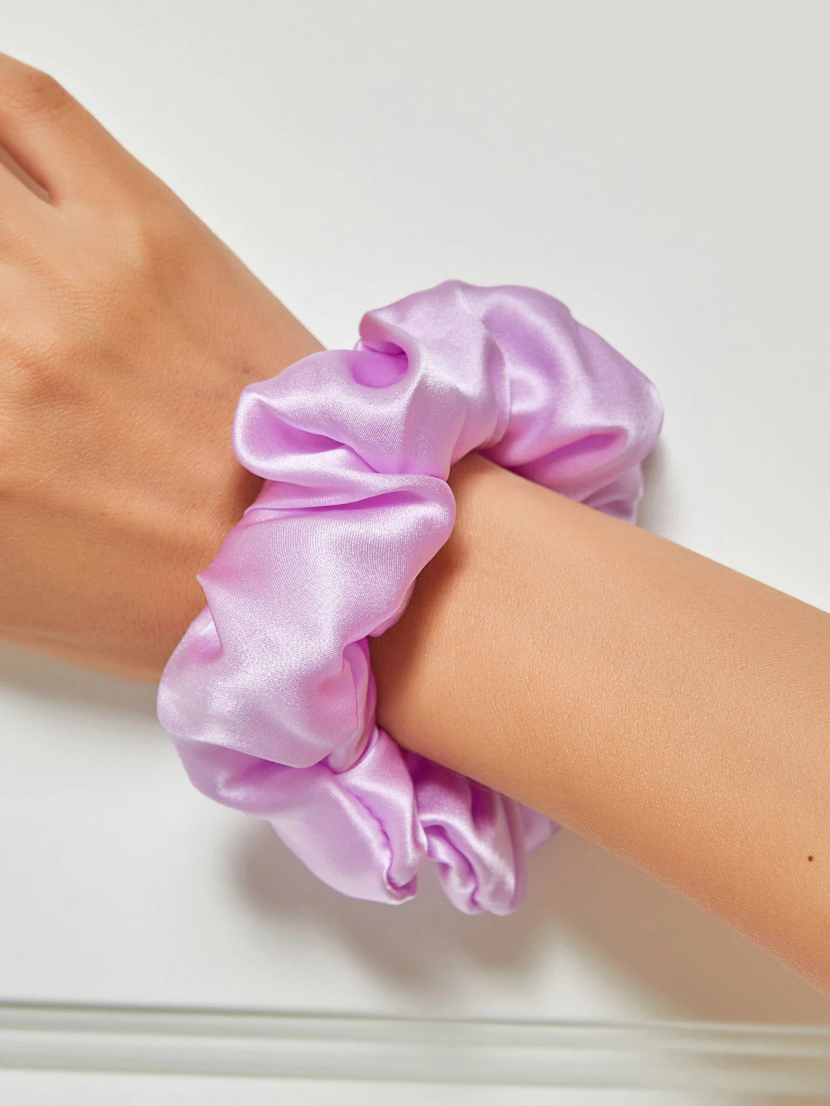 Pure Silk Soft Large Hair Scrunchie - 3.5cm - Image 46