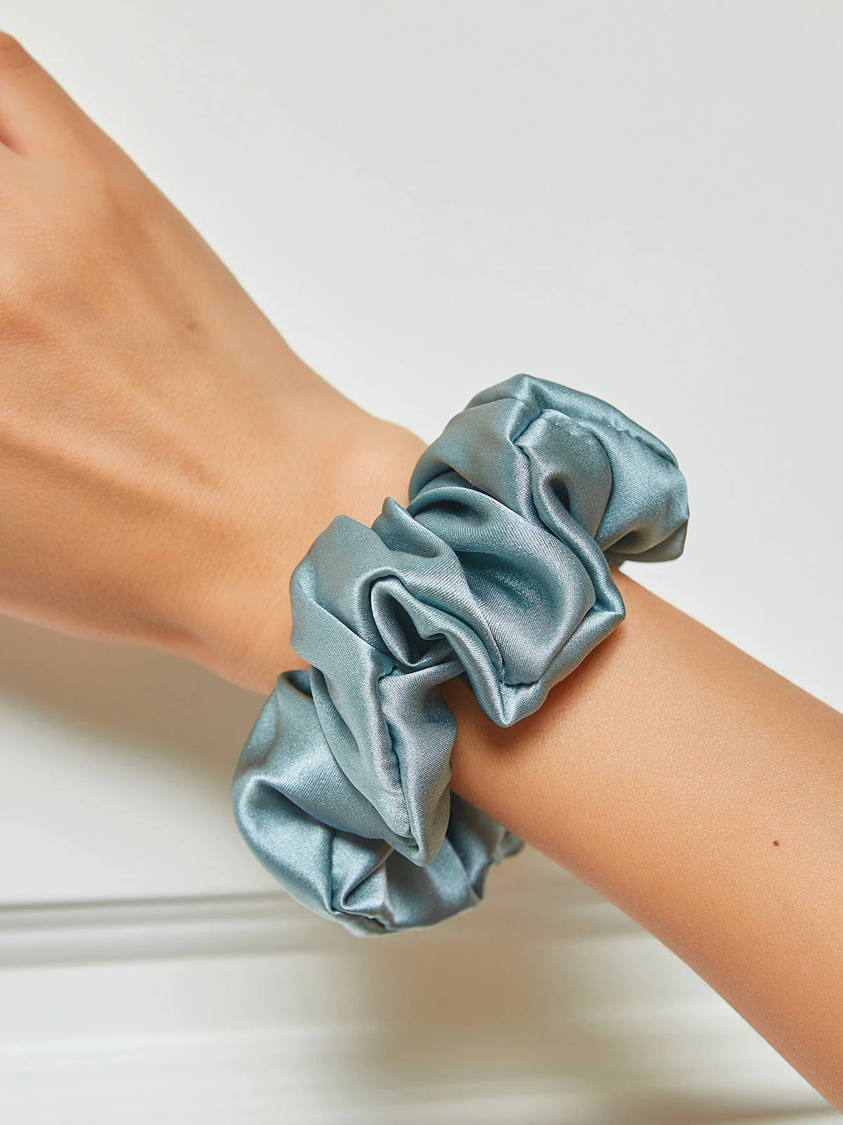 Pure Silk Soft Large Hair Scrunchie - 3.5cm - Image 54