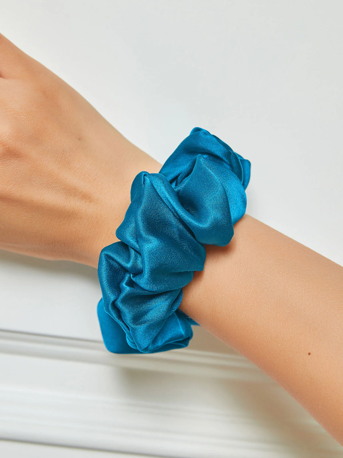 Pure Silk Soft Large Hair Scrunchie - 3.5cm - Image 57