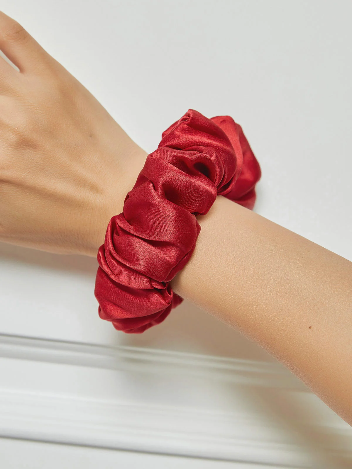 Pure Silk Soft Large Hair Scrunchie - 3.5cm - Image 63