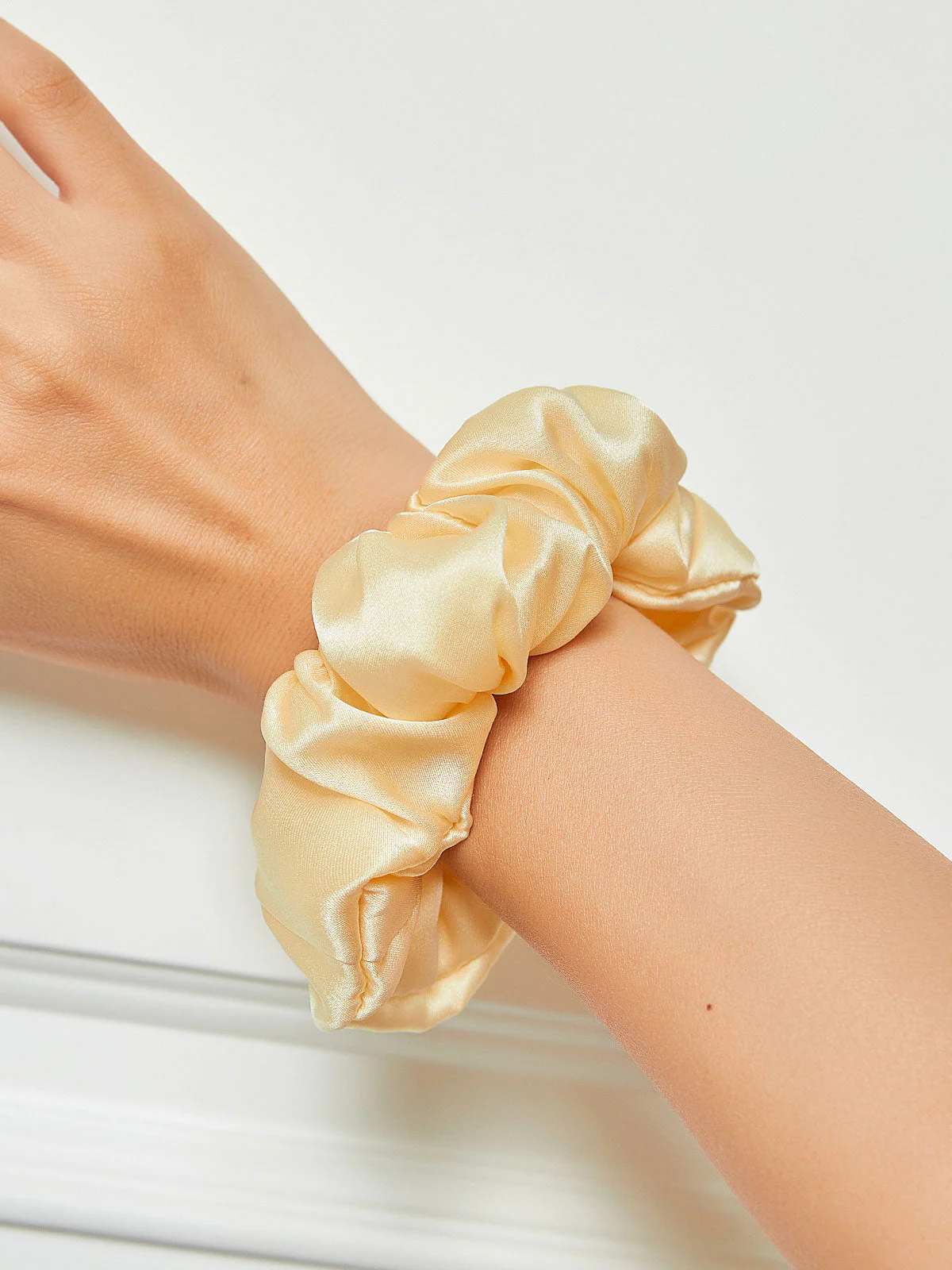 Pure Silk Soft Large Hair Scrunchie - 3.5cm - Image 75