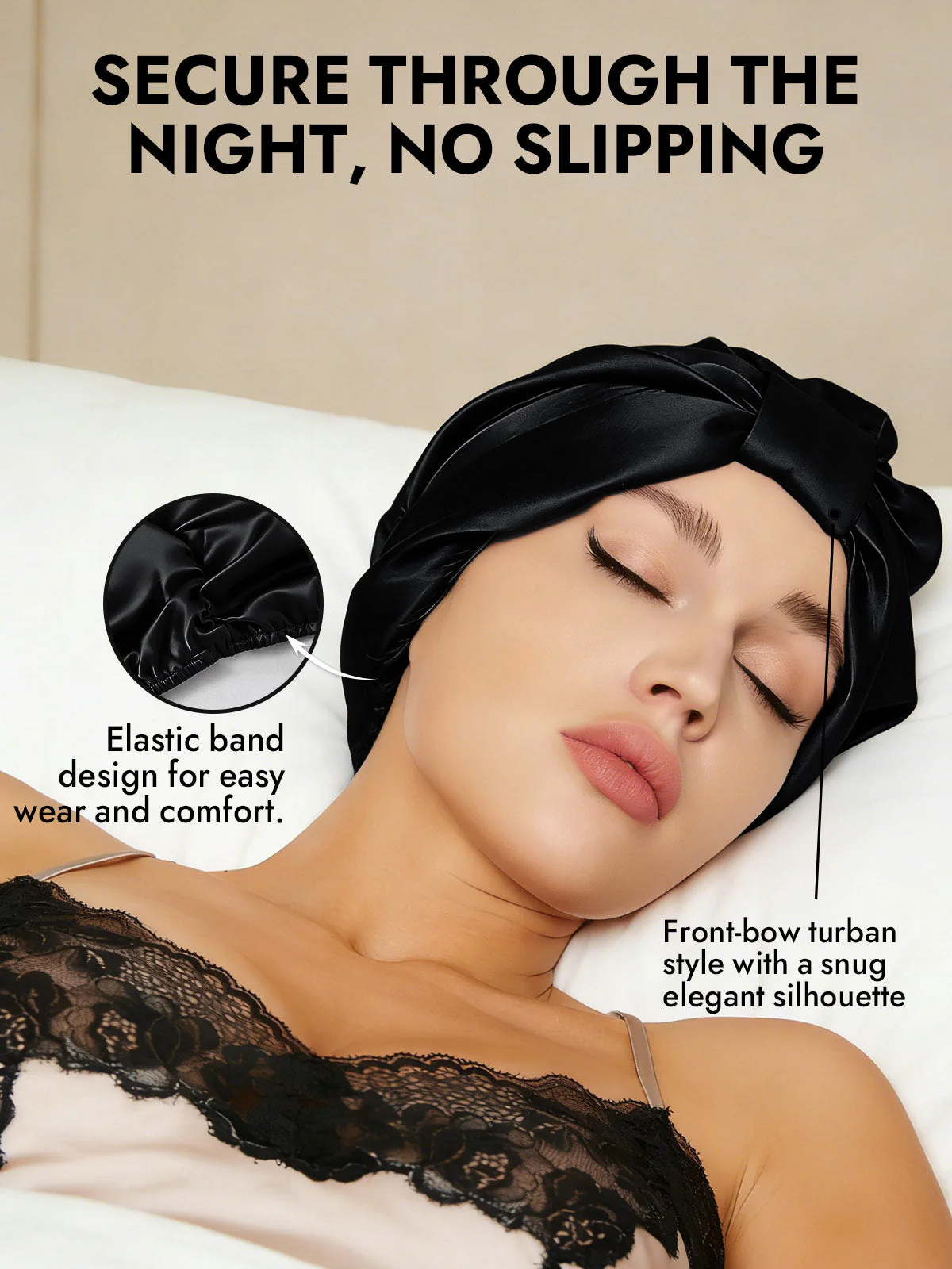 Pure Silk Night Turban Bonnet - Image 10