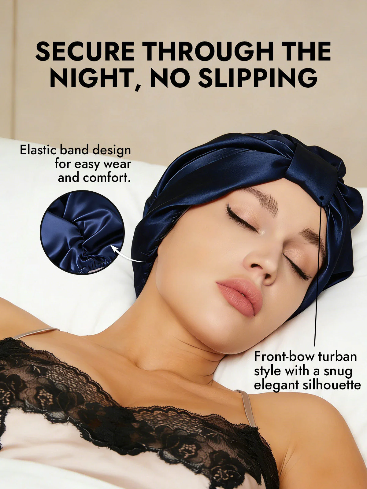 Pure Silk Night Turban Bonnet - Image 16