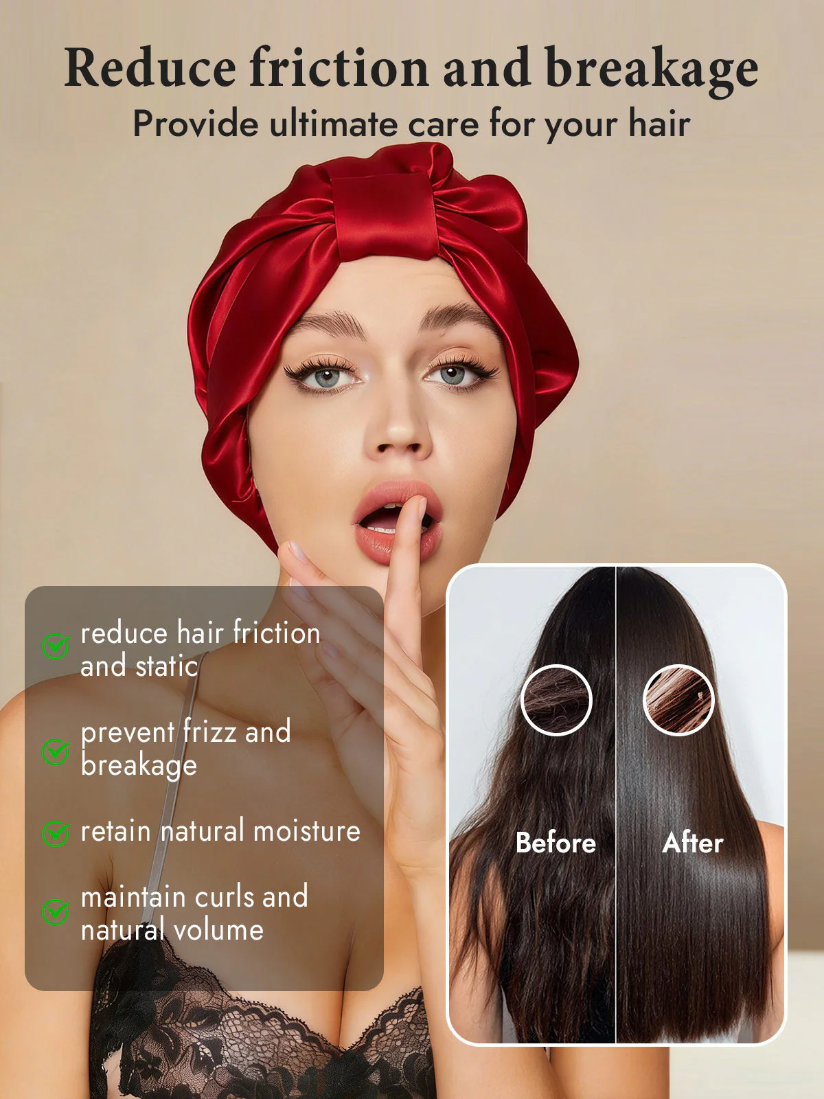 Pure Silk Night Turban Bonnet - Image 21