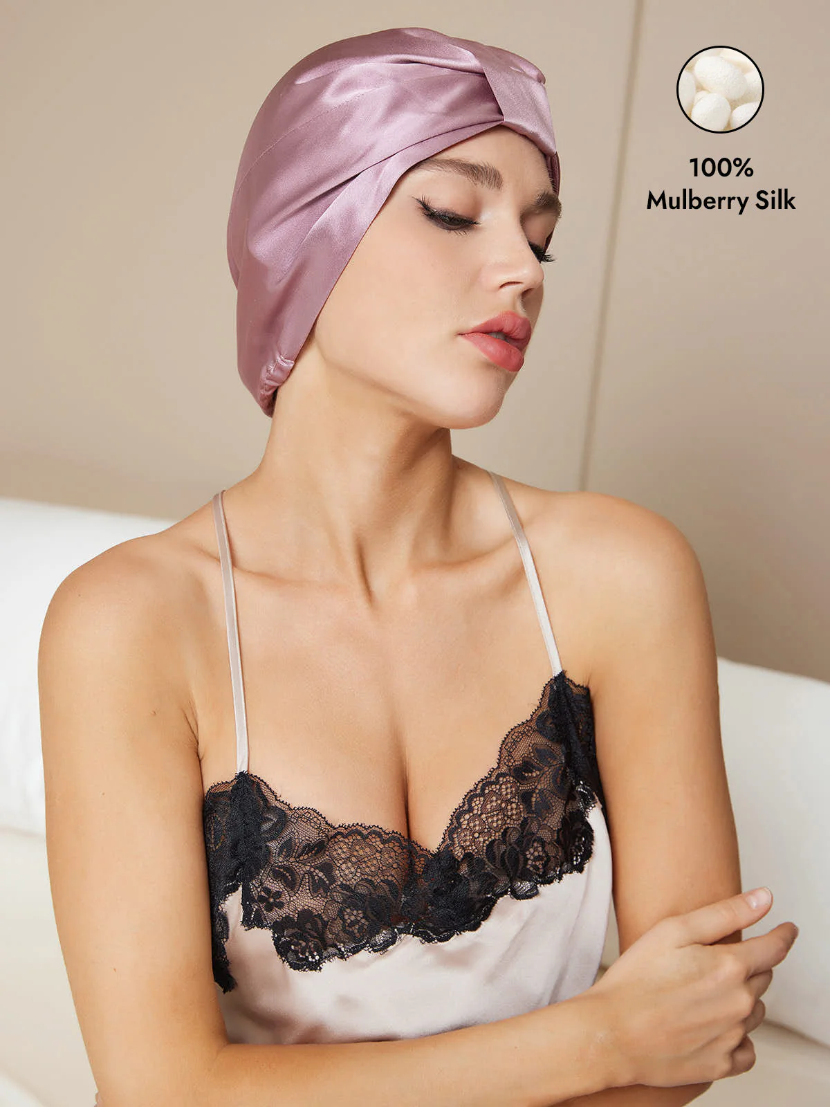 Pure Silk Night Turban Bonnet - Image 25
