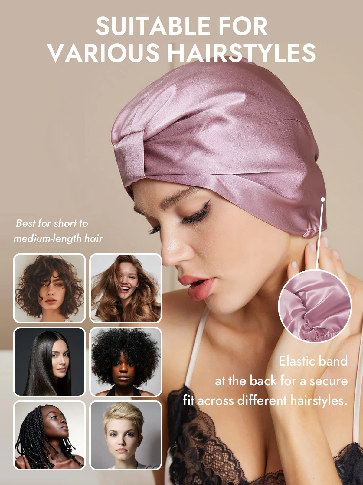 Pure Silk Night Turban Bonnet - Image 29