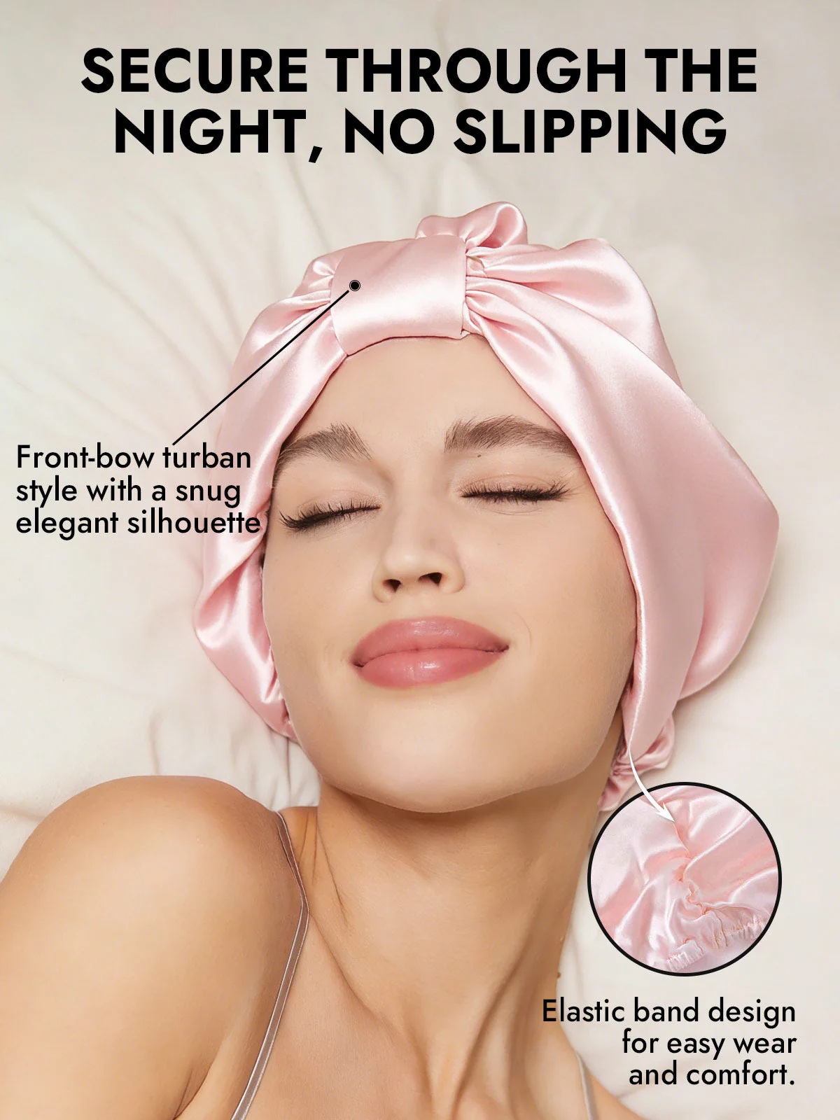 Pure Silk Night Turban Bonnet - Image 34